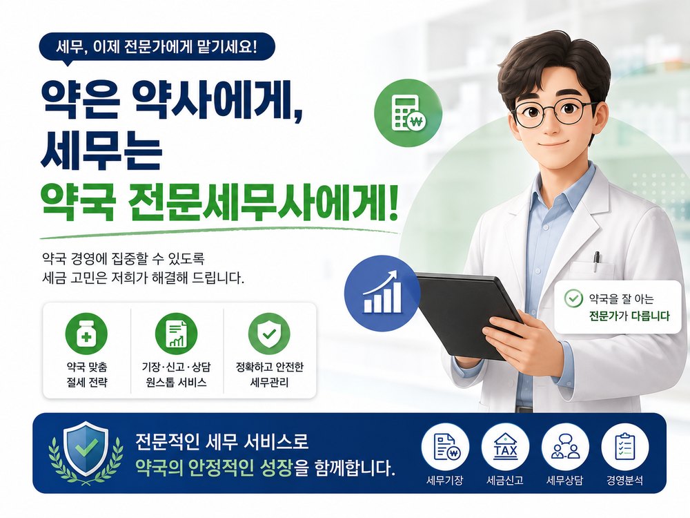 약국 전문 세무 배너